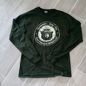 Green Smokey the Bear long sleeve shirt
